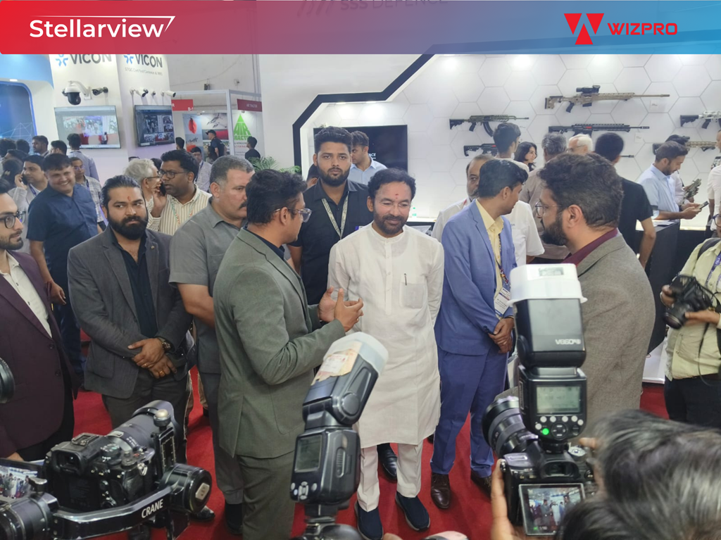 Hon'ble Minister G. Kishan Reddy visiting the Stellarview booth