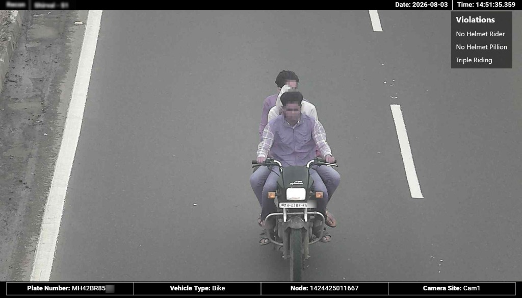 Automated highway violation evidence capture