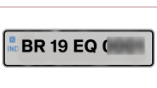 Non-HSRP plate example