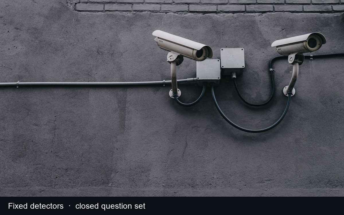 Fixed CCTV cameras representing closed-set video analytics